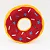 Brinquedo Pelúcia Donuts Jumbo Vermelho com Apito 30cm - ZippyPaws - Imagem 1