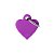 Plaquinha de Identificação Coração Roxo P - MyFamily - Imagem 1