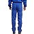 Calça Brim Pesado Azul Royal Meio Elástico Costura Com Reforço Entre As Pernas - Imagem 2