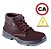 Botina Cadarço Nobuck Marrom Bae Bracol Ca 48383 - Imagem 2