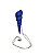 Colar de Pingente de Sereia Stardew Valley - Azul - Imagem 1