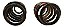 Par Mola Traseira Toyota Rav4 2009 2010 2011 - Imagem 4