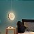 Luminária Pendente LED de Teto Moderno Cristal Circular - Imagem 3