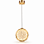 Luminária Pendente LED Cristal Redonda Dourada 9W Bivolt 3 Tons de Luz 15cm - Imagem 1