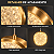 Luminária Pendente LED Cristal Redonda Dourada 9W Bivolt 3 Tons de Luz 15cm - Imagem 5