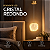 Luminária Pendente LED Cristal Redonda Dourada 9W Bivolt 3 Tons de Luz 15cm - Imagem 2