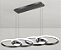 Luminaria Pendente LED Lustre de Teto Anéis Moderno - Imagem 1