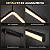 Luminária Pendente LED Zig Zag Triângulo 32W Preta Bivolt 3 Tons de Luz 90cm - Imagem 5