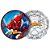 Prato Papel Redondo Spider Man 18cm c/08 unid. Regina / Mais Festa - Imagem 1