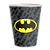 Copo Papel Festa 200ml  Batman c/8 unid. Regina / Mais Festa - Imagem 1