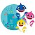 Painel Gigante 4 Laminas Baby Shark- Cromus Festas/Mais Festa - Imagem 1