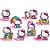 Decoração de Mesa Hello Kitty Rosa C/ 08 Unidades (300047) - Imagem 1