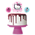 Kit Topo de Bolo Hello Kitty C/03 (112739) - Imagem 1