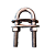 U-bolt fixo 1/2 - Imagem 1