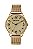 Relógio de Pulso Seculus, Mostrador Dourado, Caixa e Pulseira em Aço dourado, Garantia de 02 Anos, Aprova D'Água. Ref.: 77208LPSVDS1 - Imagem 1