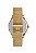 Relógio de Pulso Seculus, Mostrador Dourado, Caixa e Pulseira em Aço dourado, Garantia de 02 Anos, Aprova D'Água. Ref.: 77208LPSVDS1 - Imagem 2