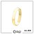 Aliança em Ouro 18k com núcleo em Prata 950 peso médio 2,00 gramas Ref.: AL435 - Imagem 1