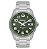 Relógio de Pulso Orient, Mostrador Verde, Detalhes em Branco, Numeração Completa, Caixa e Pulseira em Aço, Aprova D'água.  Ref.: MBSS 1271. - Imagem 1