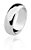Aliança em prata 950, Acabamento Liso, banho de ouro branco, Altura: 2mm, Largura: 7mm, Peso Médio: 5,60 Gramas. Ref.: ALRJ02 - Imagem 1