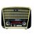 Rádio Retrô AM / FM Hi-Fi Portátil Inova, Dourado / Preto, Ref.: KV-8392 - Imagem 1