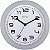 RELOGIO PAREDE EURORA 26X26X5 CM REDONDO LISO - 6517 CINZA - Imagem 1