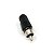 Plug RCA PRETO MACHO C/ MOLA - Imagem 1