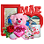 Kit dia das mães com urso + caneca te amo + rosa + quadro vermelho - Imagem 14