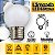 Varal de luzes Preto com lâmpada LED 1W Branco quente - Imagem 3