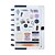 Caderno Inteligente BT Dream by Bruna Tavares - Azul floral - Imagem 3