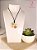 Colar com Pingente de Resina e Flores Naturais - MODEL-202412 - Imagem 1