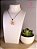 Colar com Pingente de Resina e Flores Naturais - MODEL-202415 - Imagem 1