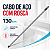 CABO ACO 130CM C/ ROSCA 9012 SUPERPRO - Imagem 1