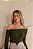 Blusa Tricot Ombro a Ombro Verde - Imagem 1