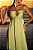Vestido Longo Plissado Verde Oliva - Imagem 4