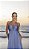 Vestido Longo Plissado Azul Serenity - Imagem 3