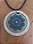 Colar Mandala Redondo Pequeno Azul e Rosa - Imagem 1