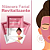 Máscara facial + scrunchie de cetim rosa no saquinho de organza - Imagem 3