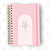 Caderno Laço Luvie Pink | A5 ou Colegial | Fixo ou Reposicionável - Imagem 1