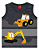 Conjunto Infantil Masculino Regata estampa Tratores Kyly - Imagem 2