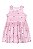 Vestido Infantil Rosa Xadrez com Borboletas - 100% Algodão - Imagem 1