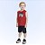Conjunto infantil masculino regata e bermuda em malha 100% algodão Fakini - Imagem 1