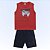 Conjunto infantil masculino regata e bermuda em malha 100% algodão Fakini - Imagem 3