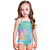 Maiô infantil Com Proteção UV50+ Estampa Sereia - Imagem 1