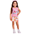Conjunto Infantil Feminino 100% Algodão - Arara Rosa - Imagem 2