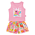 Conjunto Infantil Feminino 100% Algodão - Arara Rosa - Imagem 3