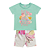 Conjunto Infantil Feminino Blusa e Bermuda Ciclista - Estampa Bem me Quer - Imagem 3