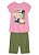 Conjunto Infantil Feminino Com Bermuda Ciclista Brandili - Imagem 2