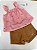 Conjunto Infantil  feminino Bata e Short Brandili - Imagem 4