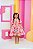 Vestido Infantil Feminino Elisa Estampa Pessego - Imagem 1
