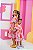 Vestido Infantil Feminino Elisa Estampa Pessego - Imagem 5